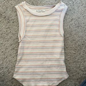 free people kate tee stripe tank